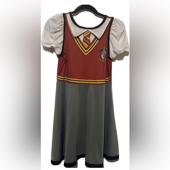 Party City | Dresses | Euc Harry Potter Gryffindor Uniform Costume Dress Halloween Cosplay Sz L ...